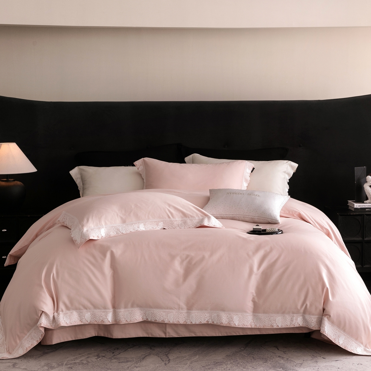 91家纺网 家纺一手货源 找家纺 （总）馨蕊家居2025新款秋冬原创设计师轻奢风100支高定系列四件套-棉米朵