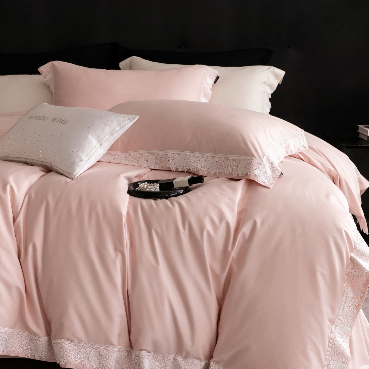 91家纺网 家纺一手货源 找家纺 （总）馨蕊家居2025新款秋冬原创设计师轻奢风100支高定系列四件套-棉米朵