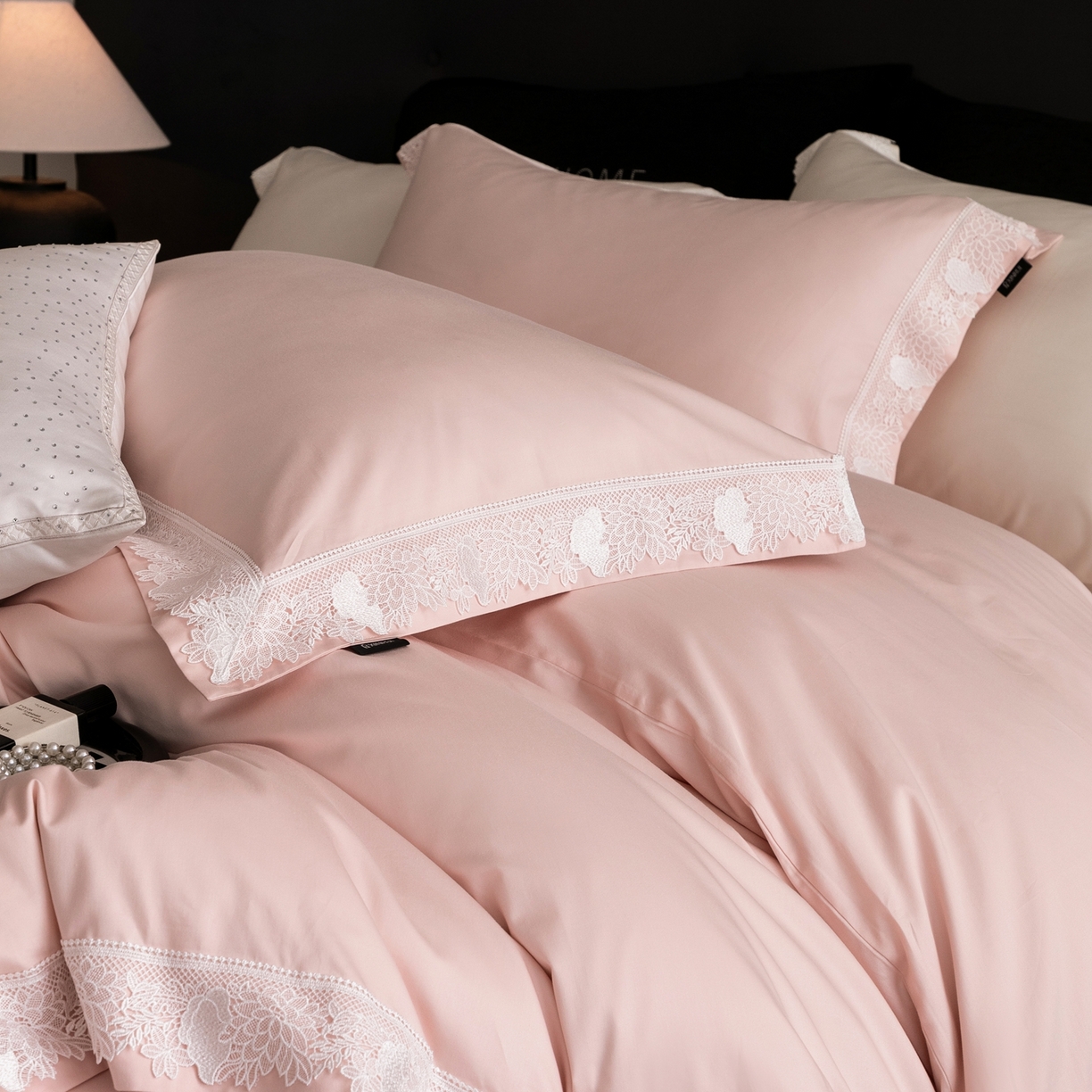 91家纺网 家纺一手货源 找家纺 （总）馨蕊家居2025新款秋冬原创设计师轻奢风100支高定系列四件套-棉米朵