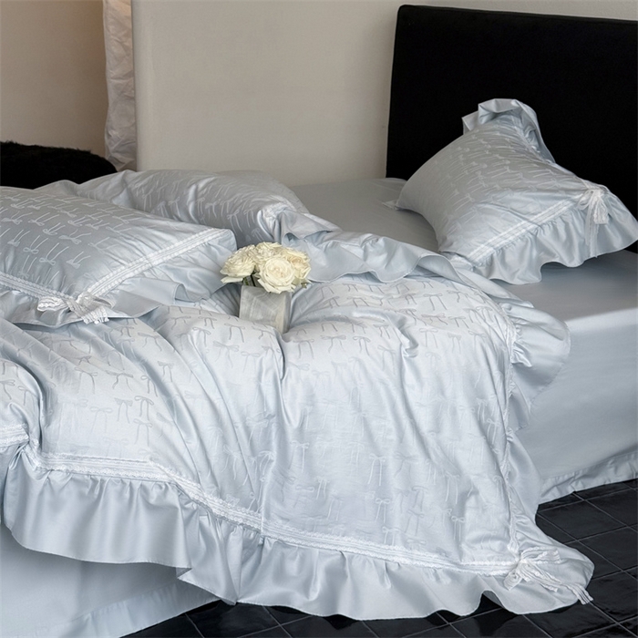 91家纺网 家纺一手货源 找家纺 MIU缪家居 2025新款100支全棉四件套-薇薇安 薇薇安-baby蓝