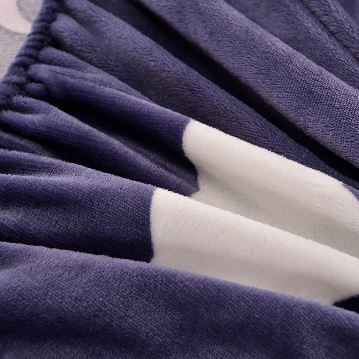 91家纺网 家纺一手货源 找家纺 圣楚家纺 2025新款牛奶绒床笠 晚安喵喵