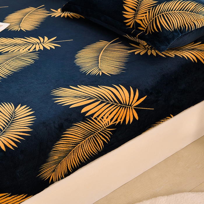 91家纺网 家纺一手货源 找家纺 圣楚家纺 2025新款牛奶绒床笠 青春年华