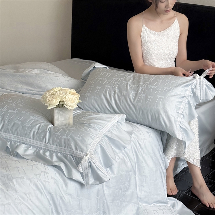 91家纺网 家纺一手货源 找家纺 MIU缪家居 2025新款100支全棉四件套-薇薇安 薇薇安-baby蓝