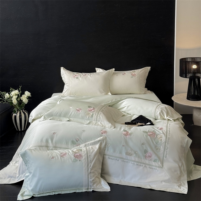 91家纺网 家纺一手货源 找家纺 （总）MIU缪家居 2025新款100支全棉四件套-沁山茶