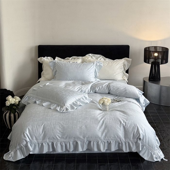 91家纺网 家纺一手货源 找家纺 MIU缪家居 2025新款100支全棉四件套-薇薇安 薇薇安-baby蓝