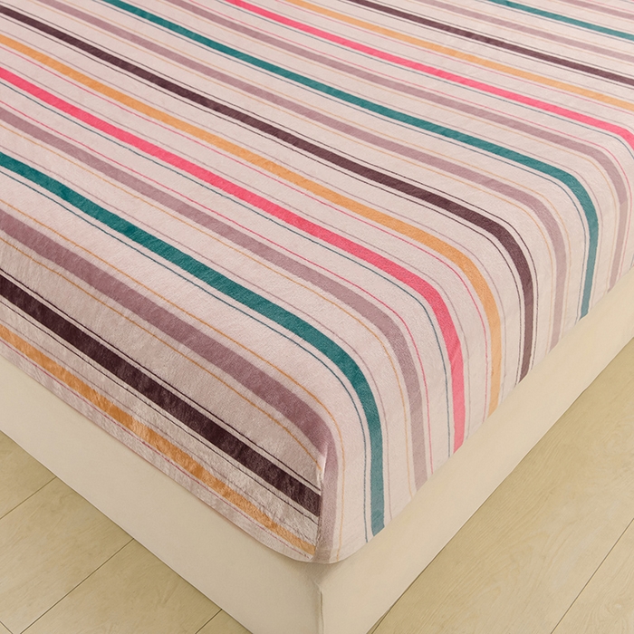 91家纺网 家纺一手货源 找家纺 圣楚家纺 2025新款牛奶绒床笠 匆匆那年