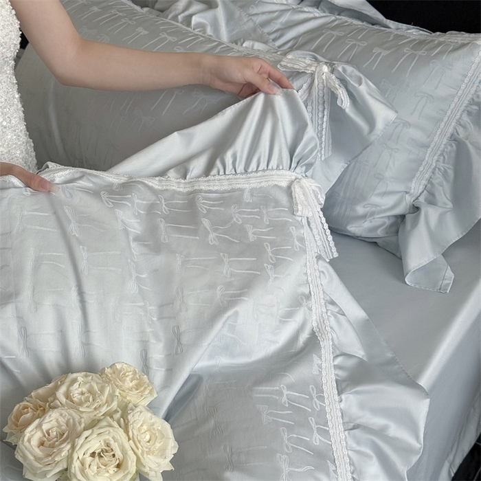 91家纺网 家纺一手货源 找家纺 MIU缪家居 2025新款100支全棉四件套-薇薇安 薇薇安-baby蓝