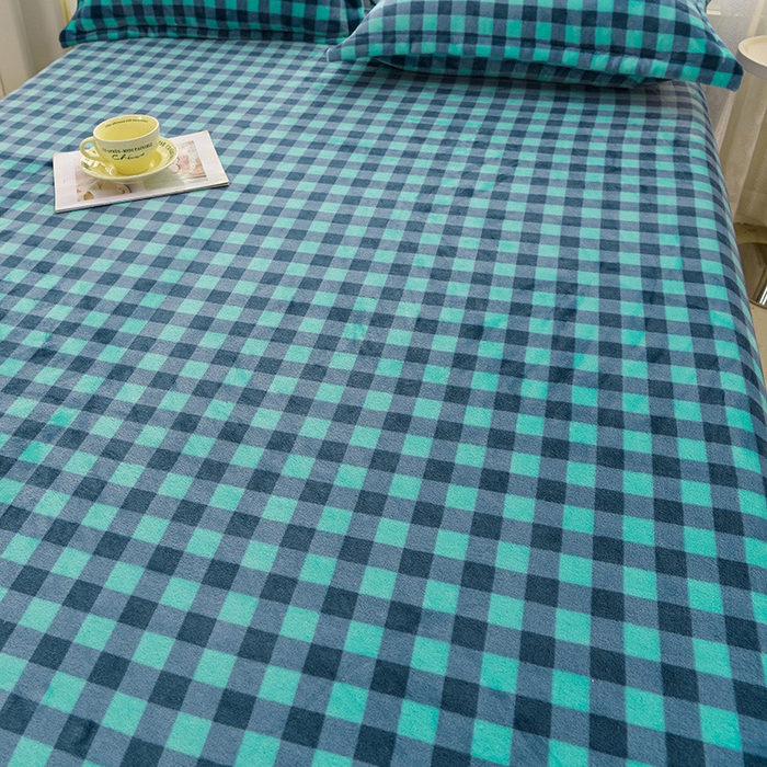 91家纺网 家纺一手货源 找家纺 圣靓家纺 2025新款加厚牛奶绒床笠 海阔天空