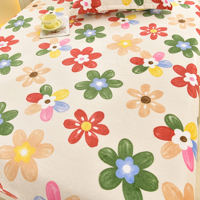 91家纺网 家纺一手货源 找家纺 （总）圣靓家纺 2025新款加厚牛奶绒床笠