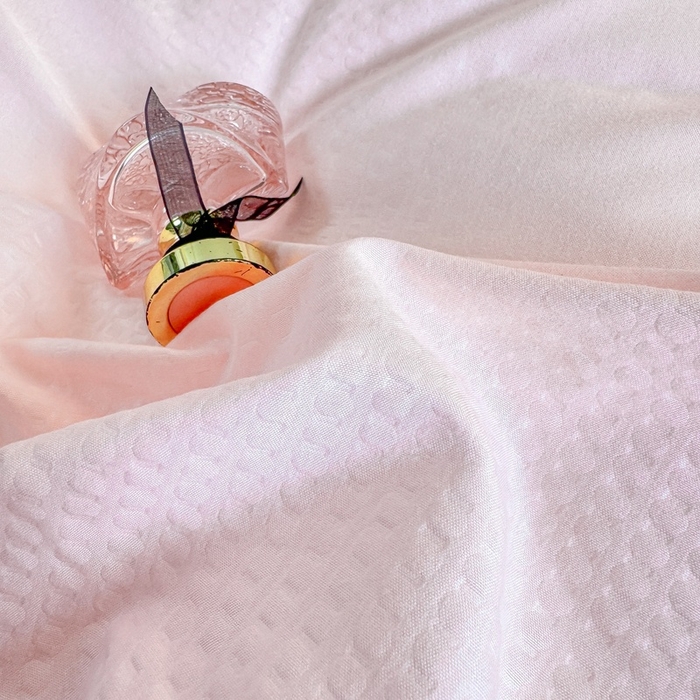 91家纺网 家纺一手货源 找家纺 麒东家纺 2025新款圆豆纱华夫格学生三件套 粉色