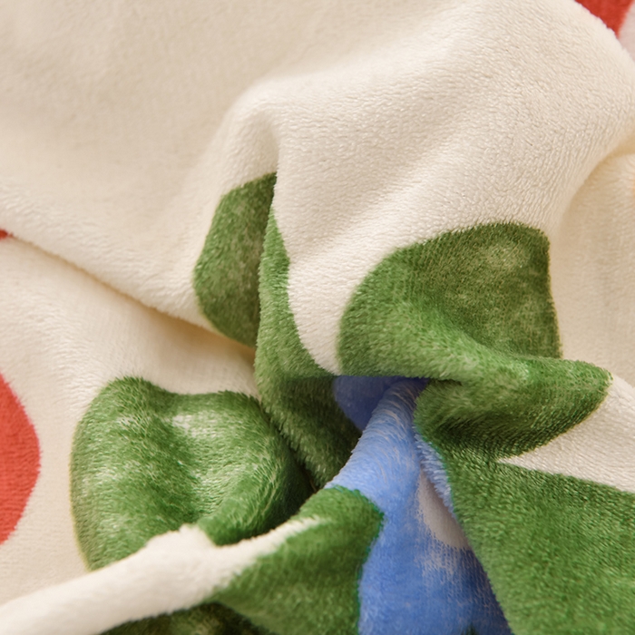 91家纺网 家纺一手货源 找家纺 圣靓家纺 2025新款加厚牛奶绒床笠 花花世界