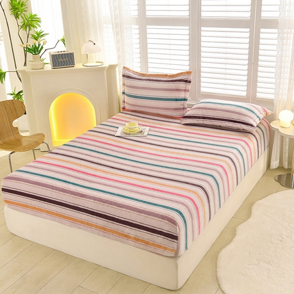 91家纺网 家纺一手货源 找家纺 （总）圣楚家纺 2025新款牛奶绒床笠