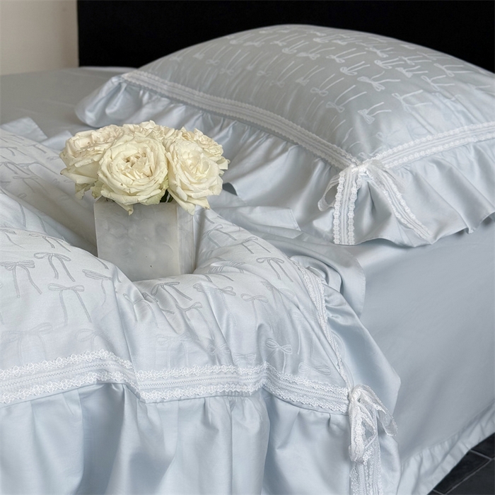 91家纺网 家纺一手货源 找家纺 MIU缪家居 2025新款100支全棉四件套-薇薇安 薇薇安-baby蓝