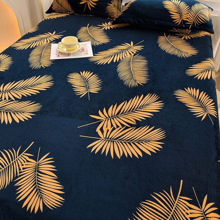 91家纺网 家纺一手货源 找家纺 圣靓家纺 2025新款加厚牛奶绒床笠 青春年华