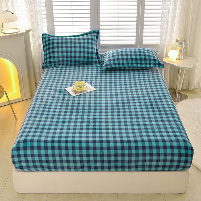 91家纺网 家纺一手货源 找家纺 圣靓家纺 2025新款加厚牛奶绒床笠 海阔天空