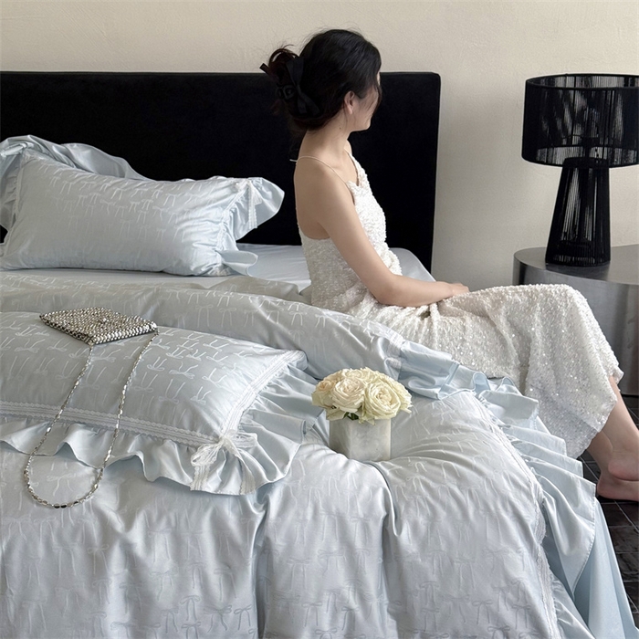 91家纺网 家纺一手货源 找家纺 MIU缪家居 2025新款100支全棉四件套-薇薇安 薇薇安-baby蓝