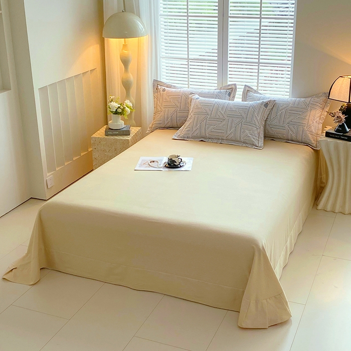 91家纺网 家纺一手货源 找家纺 威布斯 2025新疆棉全棉生态加厚磨毛四件套云树里-兰