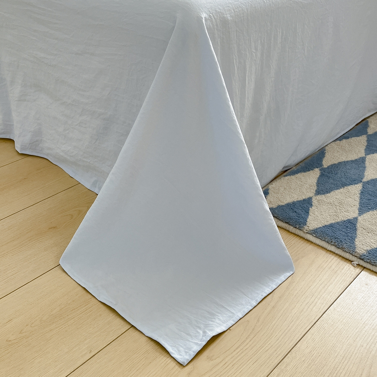 91家纺网 家纺一手货源 找家纺 桃心家居 2025新款A类亲肤舒适软糯云柔水洗棉少女卡通格子混搭毛巾绣水洗棉系列四件套 云柔水洗棉-印加绣蓝格黑小猫