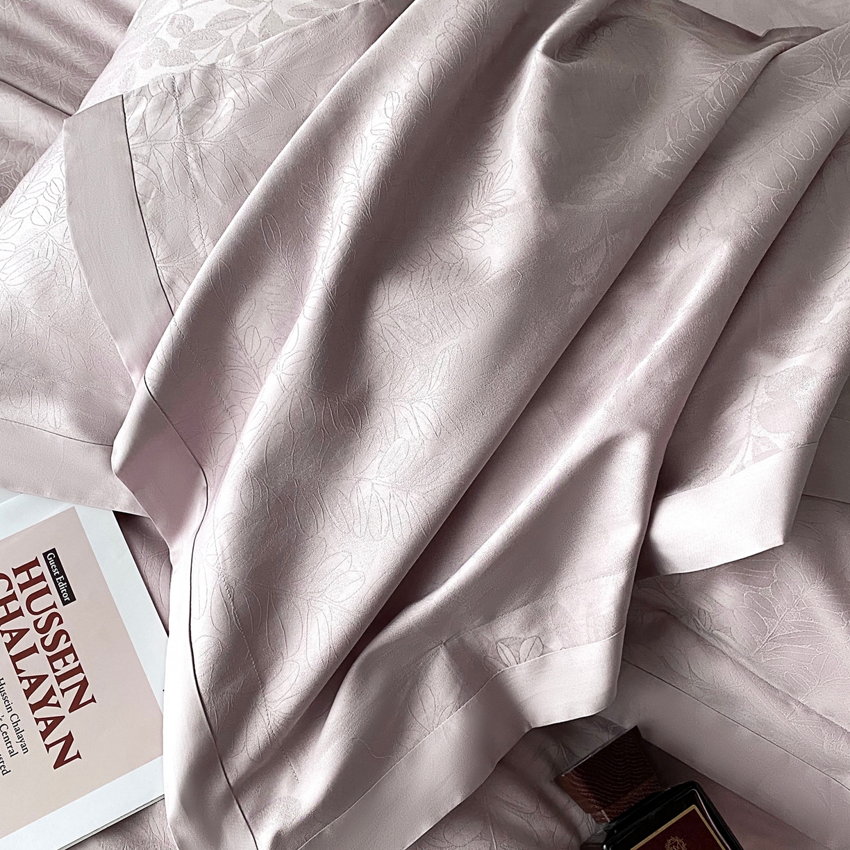 91家纺网 家纺一手货源 找家纺 （总）花时间2025秋冬新款长绒棉提花四件套-翠影