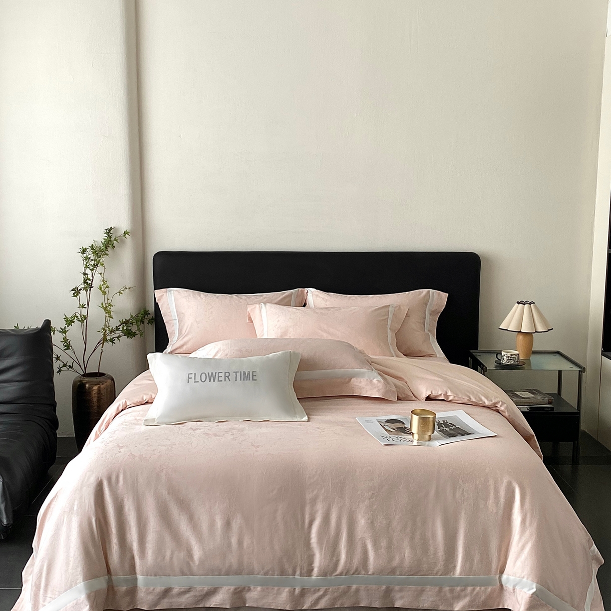 91家纺网 家纺一手货源 找家纺 （总）2025秋冬新款长绒棉提花四件套-盛妍