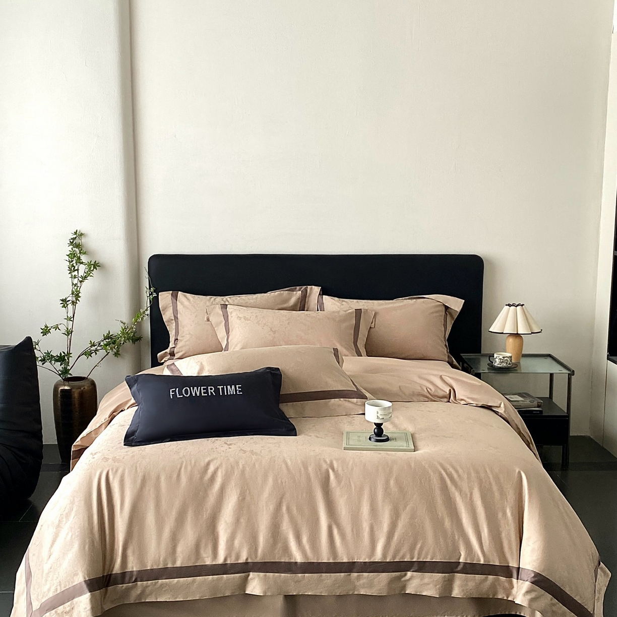 91家纺网 家纺一手货源 找家纺 （总）2025秋冬新款长绒棉提花四件套-盛妍