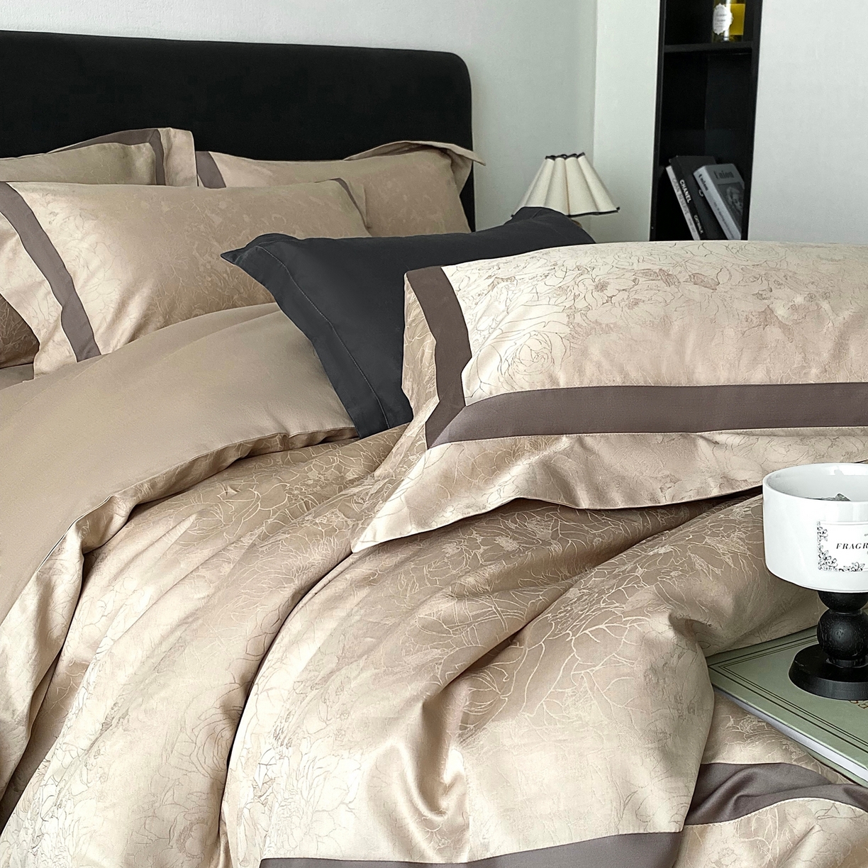 91家纺网 家纺一手货源 找家纺 （总）2025秋冬新款长绒棉提花四件套-盛妍