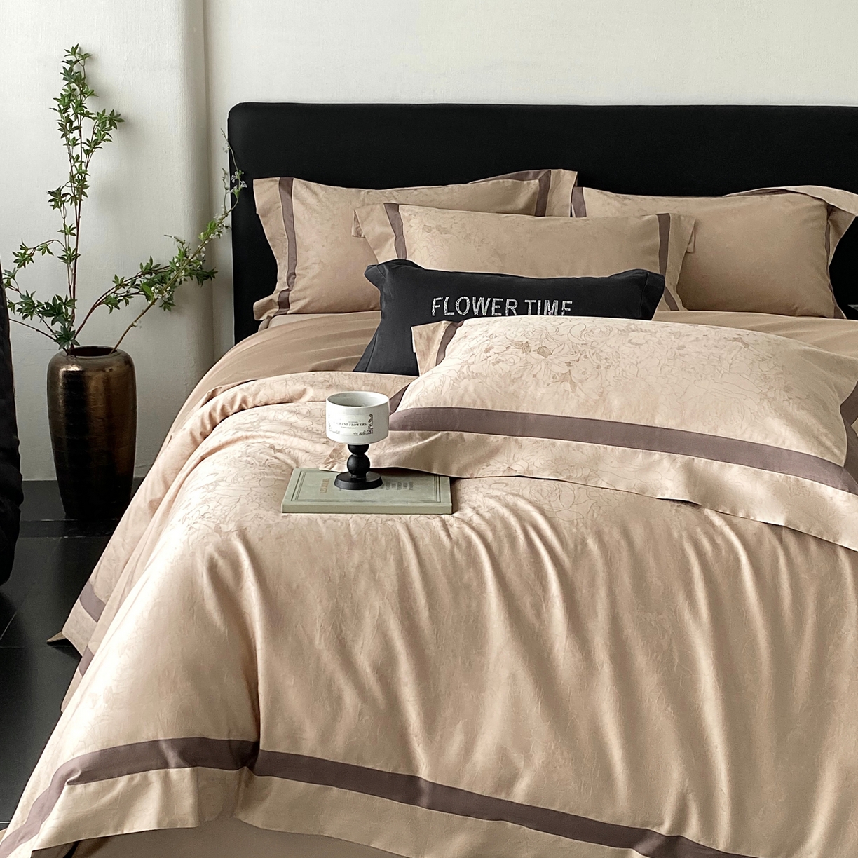 91家纺网 家纺一手货源 找家纺 （总）2025秋冬新款长绒棉提花四件套-盛妍