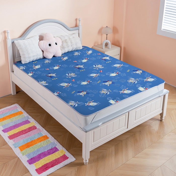 91家纺网 家纺一手货源 找家纺 （总）芙宁娜家纺 2025新款水晶绒隔尿垫防水床单透气整床水洗床垫床笠款