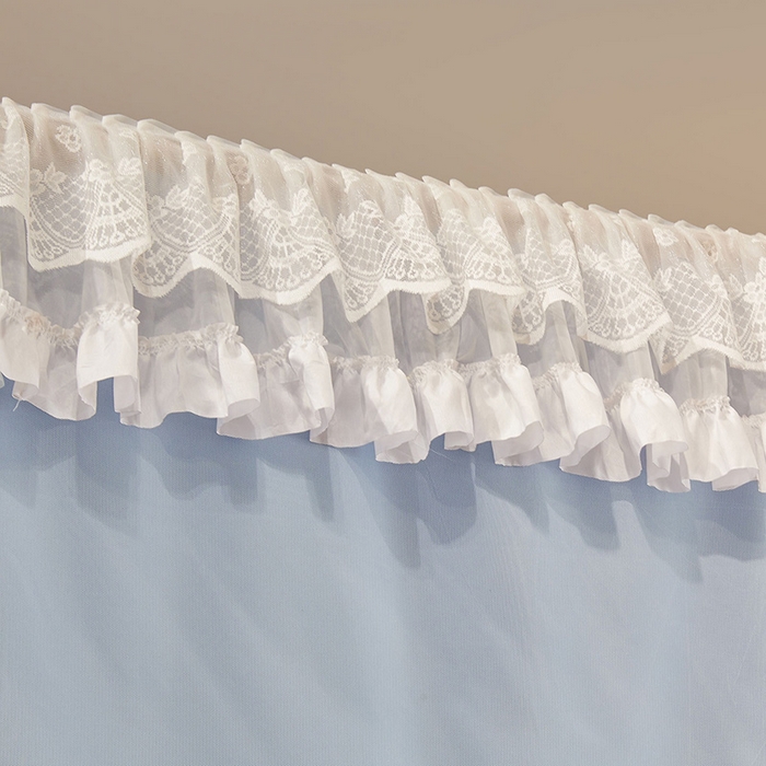 91家纺网 家纺一手货源 找家纺 安金蚊帐2025新款加高加大90*200*130上下铺学生蚊帐100%遮光法式纯色 法式纯色-蓝