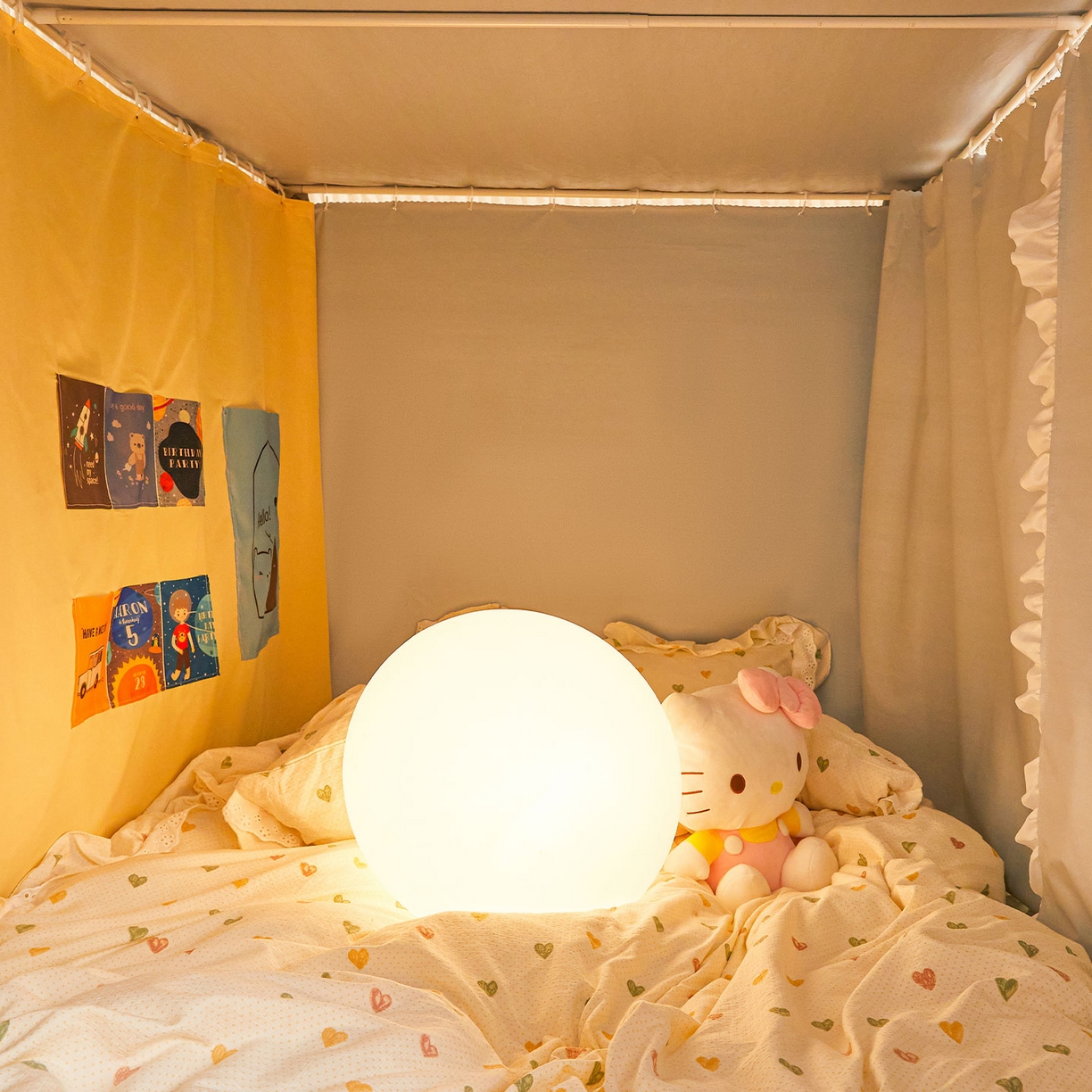 91家纺网 家纺一手货源 找家纺 安金蚊帐2025新款加高加大90*200*130上下铺学生蚊帐100%遮光法式印花 法式印花-黄