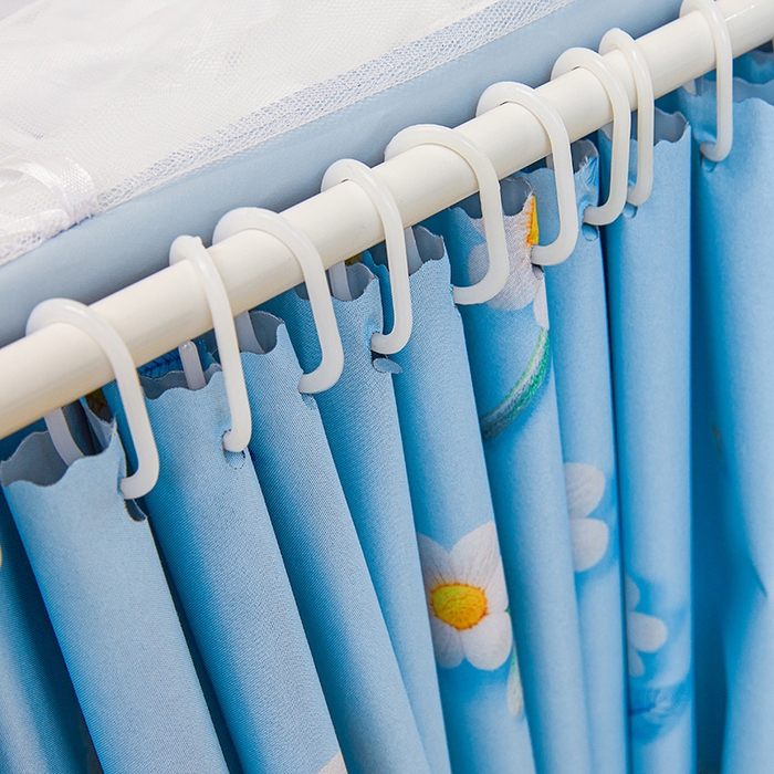 91家纺网 家纺一手货源 找家纺 安金蚊帐2025新款加高加大90*200*130上下铺学生蚊帐100%遮光法式印花 法式印花-蓝