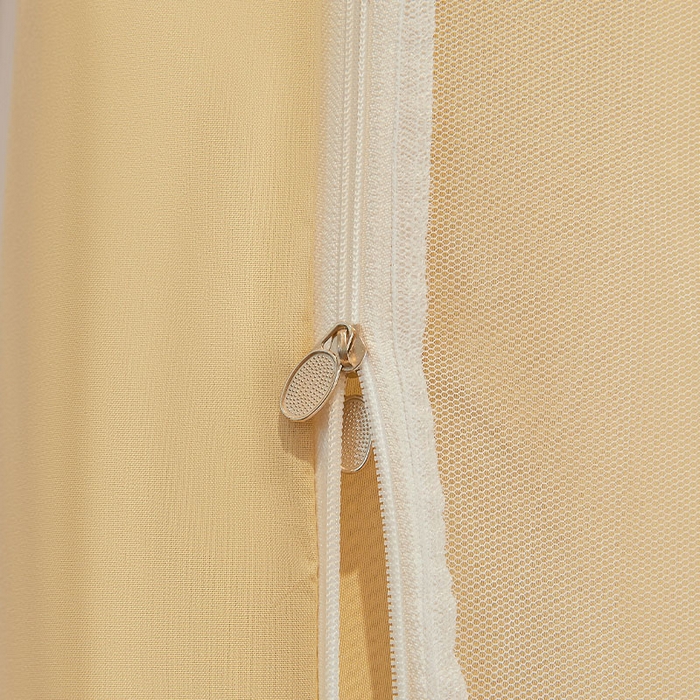 91家纺网 家纺一手货源 找家纺 安金蚊帐2025新款加高加大90*200*130上下铺学生蚊帐99%遮光纯色花边 纯色花边-黄