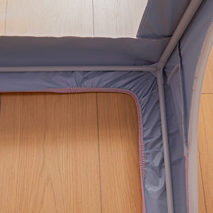 91家纺网 家纺一手货源 找家纺 安金蚊帐2025新款加高加大90*200*130上下铺学生蚊帐99%遮光纯色花边 纯色花边-粉