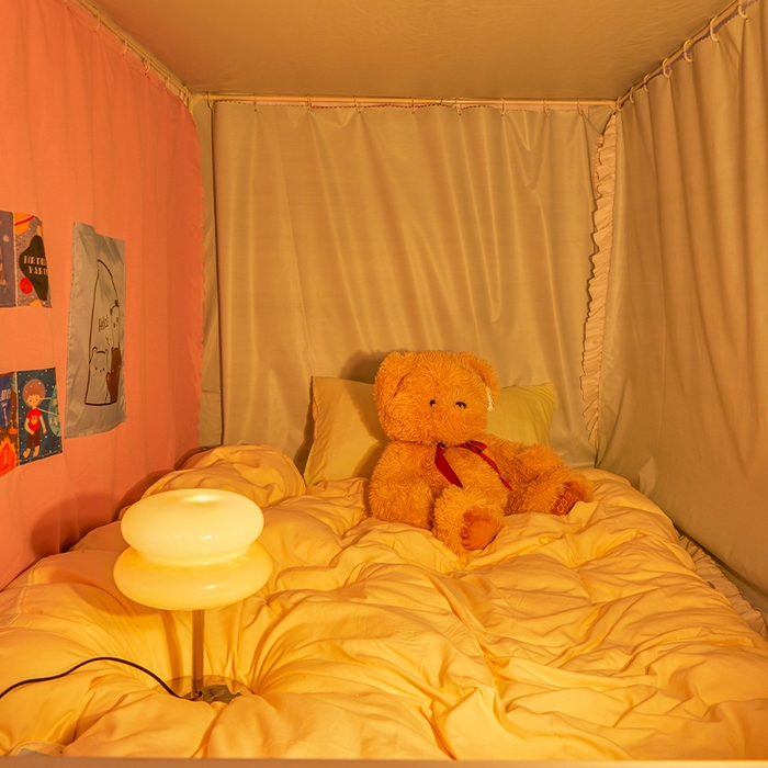 91家纺网 家纺一手货源 找家纺 安金蚊帐2025新款加高加大90*200*130上下铺学生蚊帐99%遮光纯色花边 纯色花边-粉