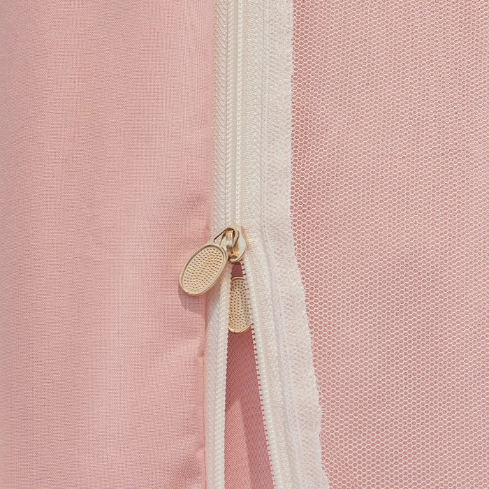 91家纺网 家纺一手货源 找家纺 安金蚊帐2025新款加高加大90*200*130上下铺学生蚊帐99%遮光纯色花边 纯色花边-粉