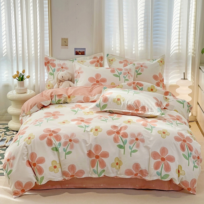 91家纺网 家纺一手货源 找家纺 （总）金盛纺 2025新款全棉印花四件套