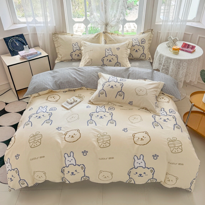 91家纺网 家纺一手货源 找家纺 （总）金盛纺 2025新款全棉印花四件套