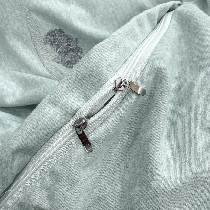 91家纺网 家纺一手货源 找家纺 昊翔家纺 2025新款全棉肌理纹磨毛绣花四件套套件 森沐-湖蓝