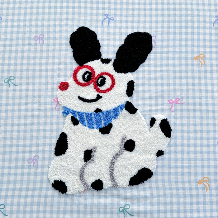 91家纺网 家纺一手货源 找家纺 卡姿家纺 2025秋冬全棉双层纱-床笠三件套 床笠-小狗图图