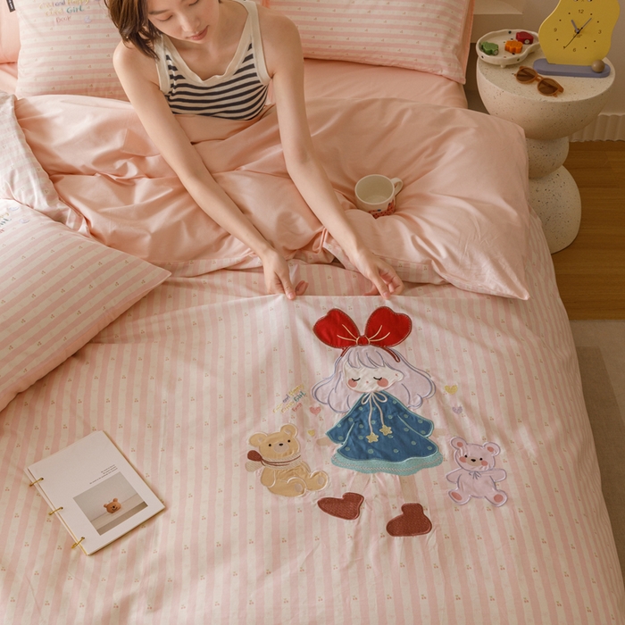 91家纺网 家纺一手货源 找家纺 （总）卡姿家纺 2025秋冬治愈系卡通萌趣系列四件套第二季