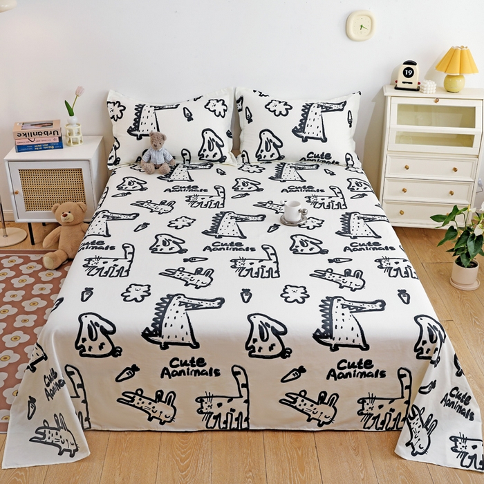 91家纺网 家纺一手货源 找家纺 （总）金盛纺 2025新款13372全棉印花单品床单