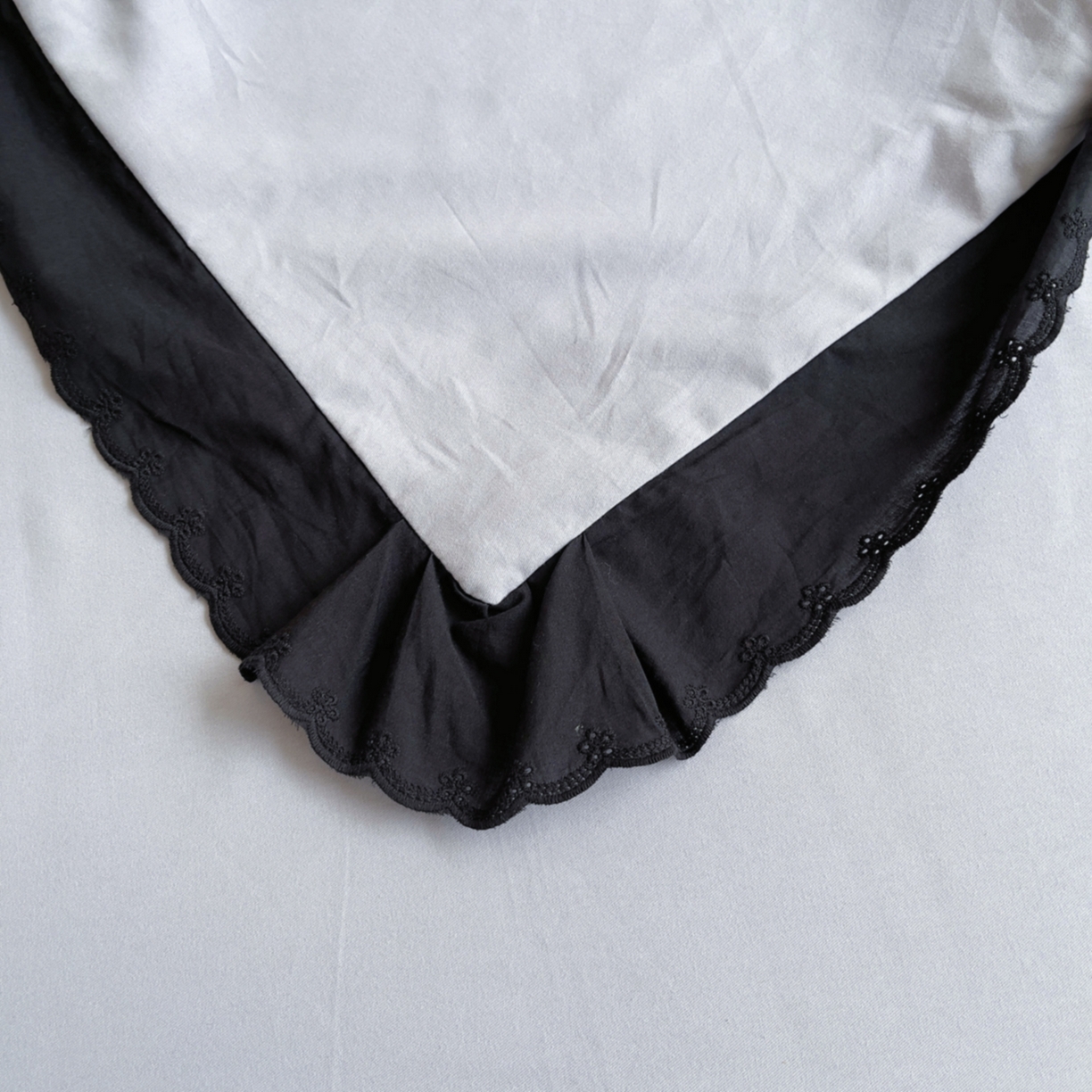 91家纺网 家纺一手货源 找家纺 炫拼家纺 2026新款全棉纯棉韩版磨毛刺绣镂空花边纯棉四件套-邂逅系列 邂逅-蓝灰