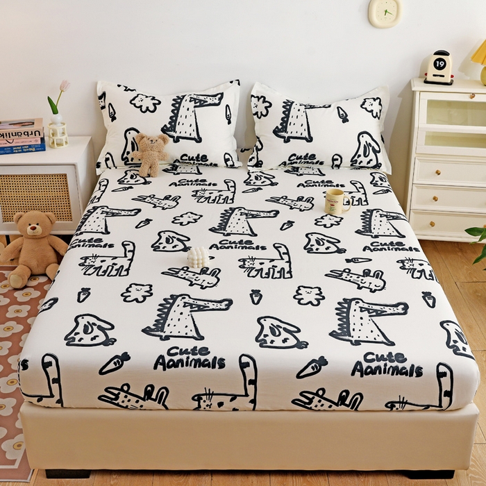 91家纺网 家纺一手货源 找家纺 （总）金盛纺 2025新款13372全棉印花单品床笠