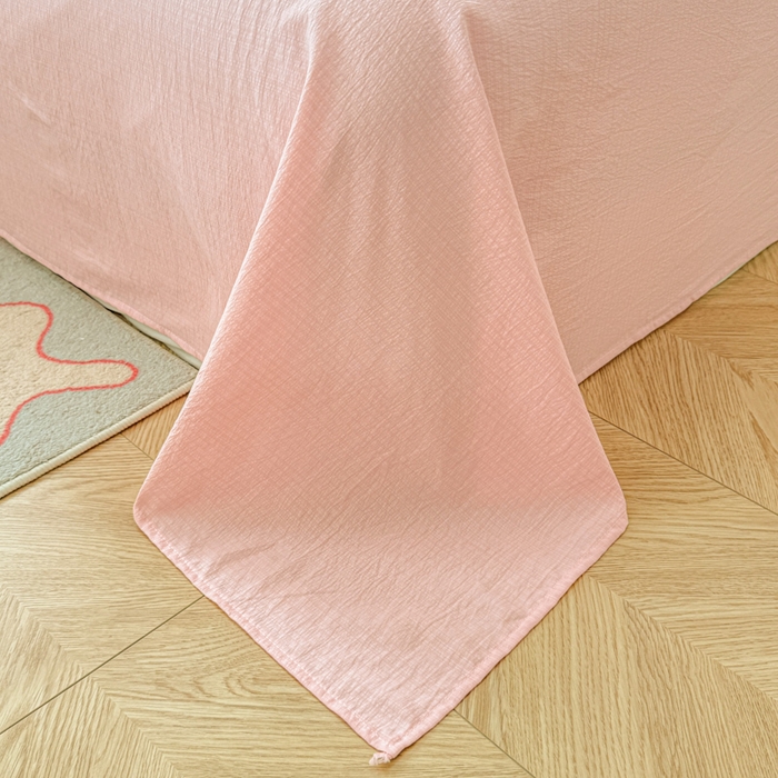 91家纺网 家纺一手货源 找家纺 森璐家纺 2025新款云感双层纱卡通萌趣四件套 遇见-喵喵酱