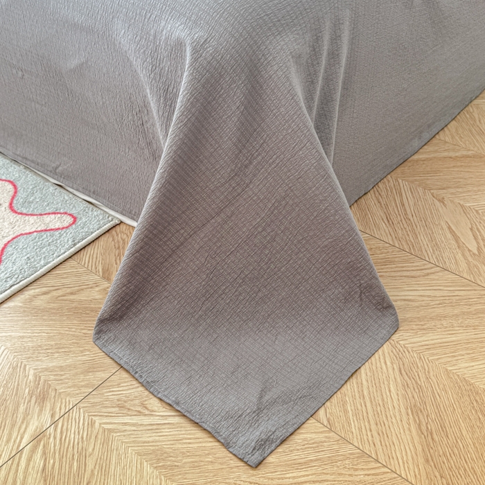 91家纺网 家纺一手货源 找家纺 森璐家纺 2025新款云感双层纱卡通萌趣四件套 遇见-华尔兹