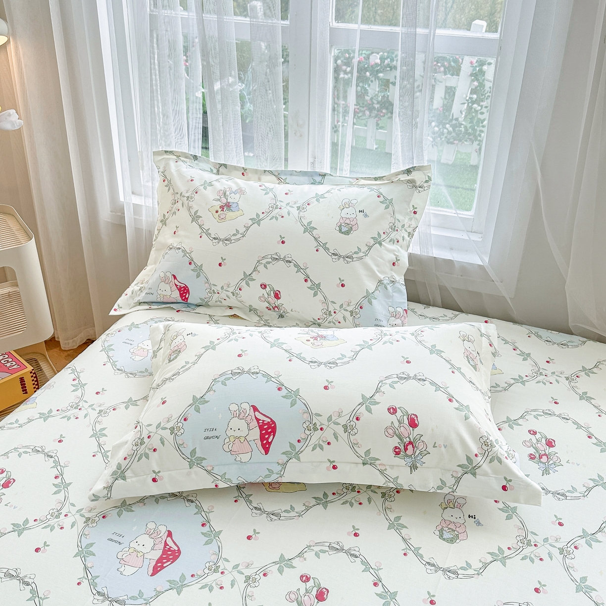 91家纺网 家纺一手货源 找家纺 （总）金盛纺 2025新款13372全棉印花单品枕套