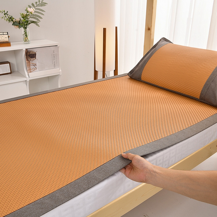 91家纺网 家纺一手货源 找家纺 （总）小牛席业 2025新款PE冷感霸王藤凉席（经典包边款）学生宿舍凉席竹席冰丝席野山藤席