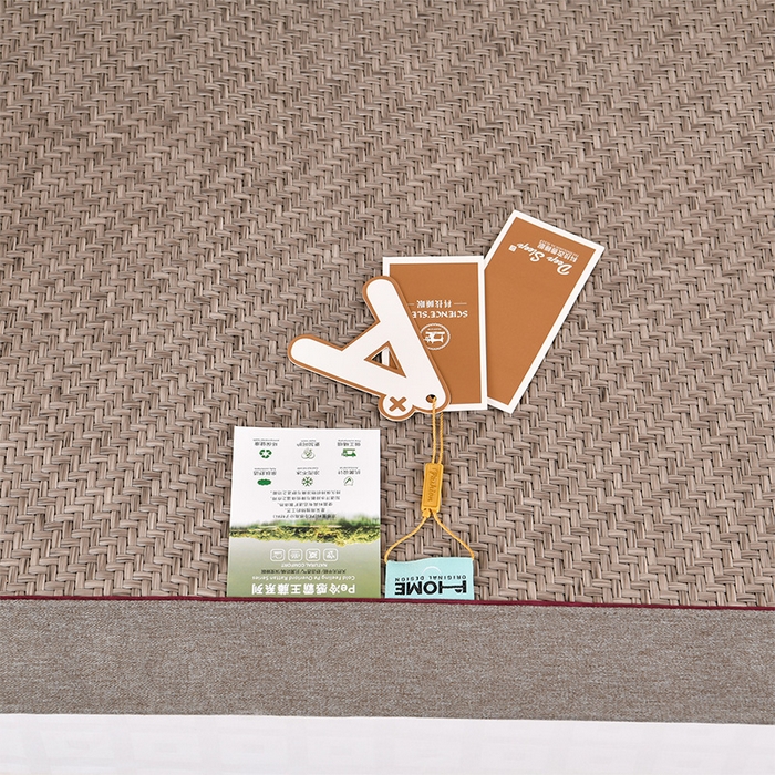 91家纺网 家纺一手货源 找家纺 小牛席业 2025新款PE冷感霸王藤凉席（经典包边款） 灰色