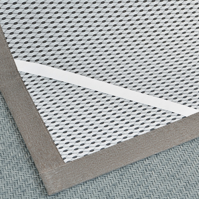 91家纺网 家纺一手货源 找家纺 小牛席业 2025新款PE冷感霸王藤凉席（经典包边款） 蓝色