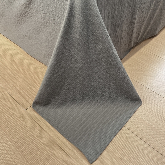 91家纺网 家纺一手货源 找家纺 王朝国际 2026爆款皱皱双层纱四件套繁花